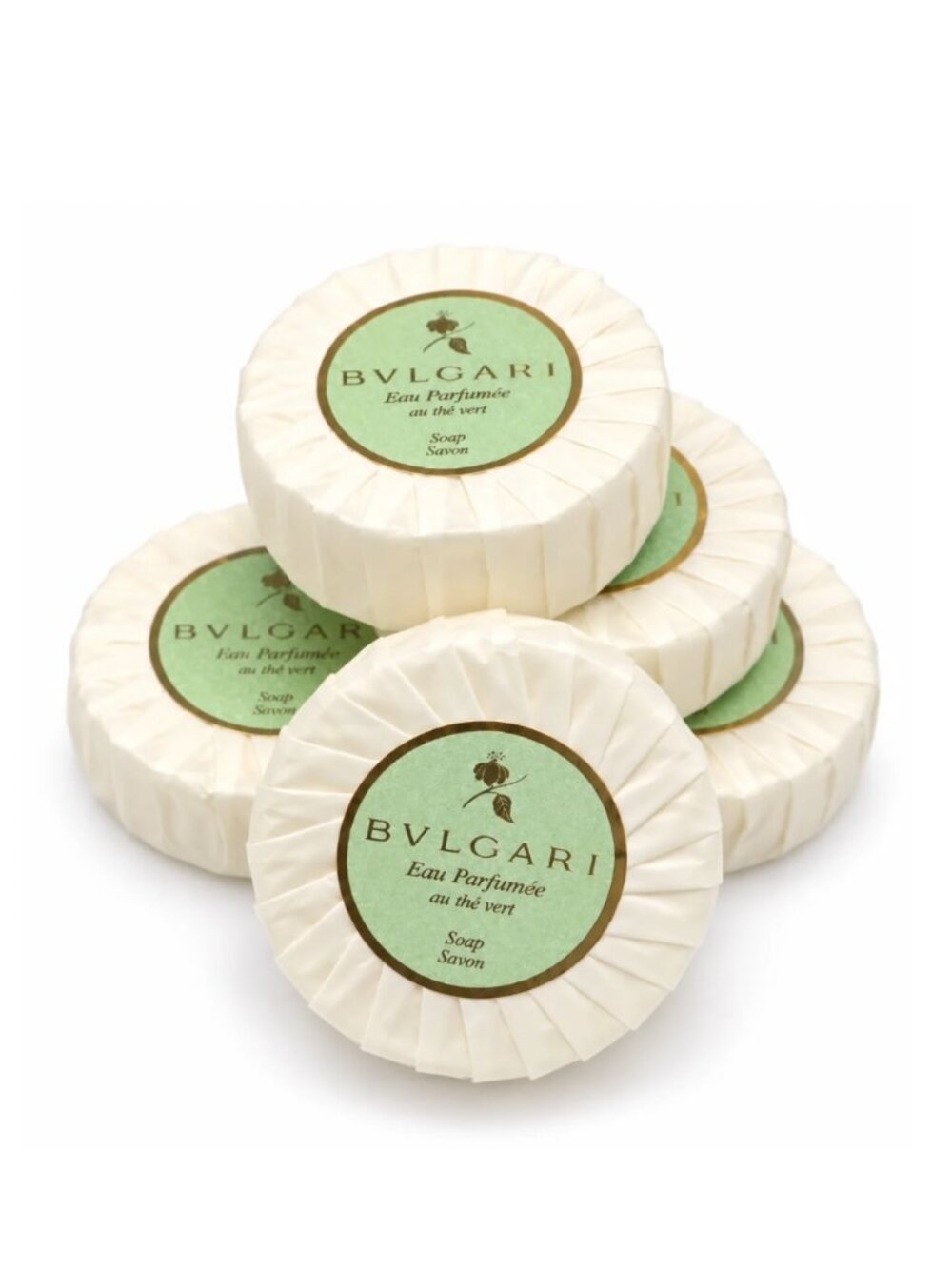 Bvlgari Eau Parfumee au the Vert Soap 75g/2.6oz - Pack of 5